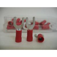 Bofix kabelschoen amp vork m5 rood (25st)