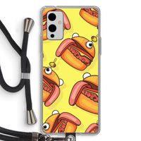 Hamburger: OnePlus 9 Transparant Hoesje met koord