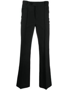 Ernest W. Baker pantalon évasé à taille haute - Noir