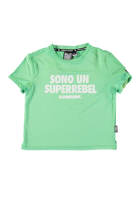 SUPERREBEL Meisjes t-shirt Benica - Fluo mint