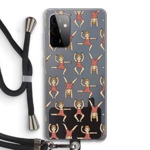 Gymboys: Samsung Galaxy A72 5G Transparant Hoesje met koord