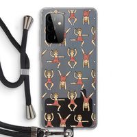 Gymboys: Samsung Galaxy A72 5G Transparant Hoesje met koord