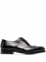 Ferragamo chaussures oxford en cuir - Noir