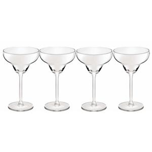 Cocktailglazen - 4x - transparant - 300 ml - Margarita - glas- glazen