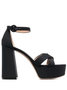 Gianvito Rossi sandales Sheridan 70 mm à plateforme - Noir