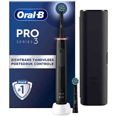 Oral-B PRO 3 3500 Black Cross Action + Reisetui
