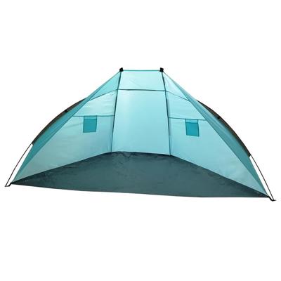 Summertime Beachshelter - strandtentje - blauw - 270 x 120 cm - fiberglas stokken