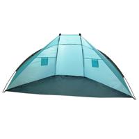 Summertime Beachshelter - strandtentje - blauw - 270 x 120 cm - fiberglas stokken