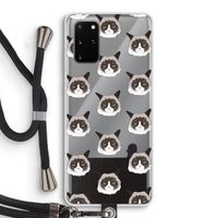 It's a Purrr Case: Samsung Galaxy S20 Plus Transparant Hoesje met koord