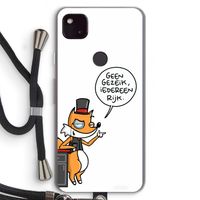 Geen Gezeik: Pixel 4a 5G Transparant Hoesje met koord