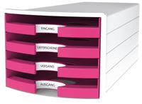 HAN IMPULS tijdschriftenhouder Kunststof, Polystyreen Roze, Wit - thumbnail