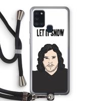 Let It Snow: Samsung Galaxy A21s Transparant Hoesje met koord