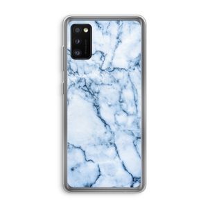 Blauw marmer: Samsung Galaxy A41 Transparant Hoesje