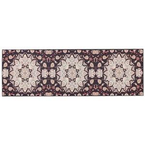 Beliani-ARITAS-Loper tapijt-Zwart|Beige-80 x 240 cm-Polyester