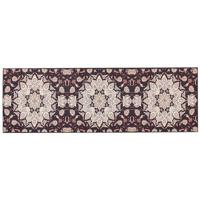 Beliani-ARITAS-Loper tapijt-Zwart|Beige-80 x 240 cm-Polyester