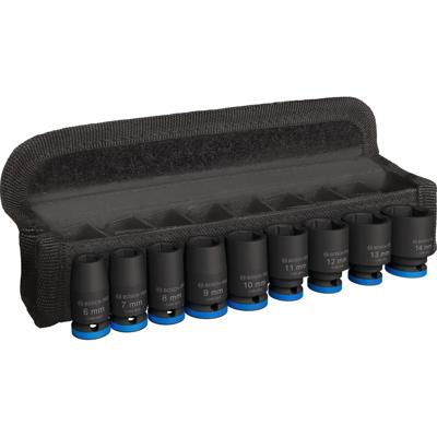 Bosch Professional PRO Impact krachtdoppenset kort 1/4" 9-delig - 2608003034