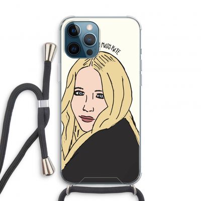 Mary Kate: iPhone 12 Pro Transparant Hoesje met koord