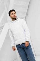EA7 Emporio Armani 8NPB22 PNGRZ Zomerjas Heren Wit - Maat M - Kleur: Wit | Soccerfanshop