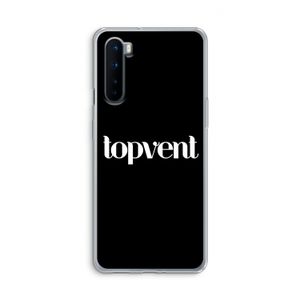 Topvent Zwart: OnePlus Nord Transparant Hoesje