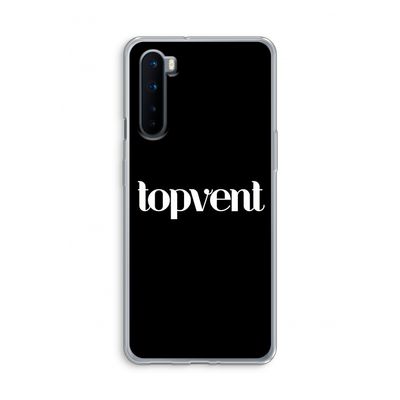 Topvent Zwart: OnePlus Nord Transparant Hoesje