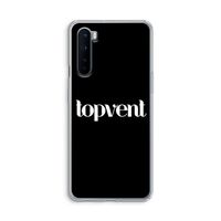 Topvent Zwart: OnePlus Nord Transparant Hoesje