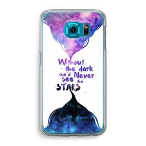 Stars quote: Samsung Galaxy S6 Transparant Hoesje