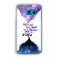 Stars quote: Samsung Galaxy S6 Transparant Hoesje