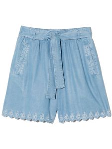 Chloé Kids short à logo C brodé - Bleu