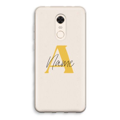 Amber Script: Xiaomi Redmi 5 Transparant Hoesje