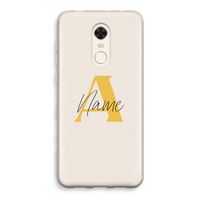 Amber Script: Xiaomi Redmi 5 Transparant Hoesje