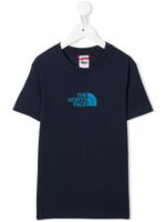 The North Face Kids t-shirt à logo imprimé - Bleu