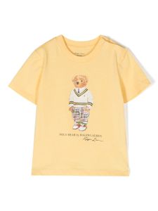 POLO RALPH LAUREN KIDS t-shirt à logo imprimé - Jaune