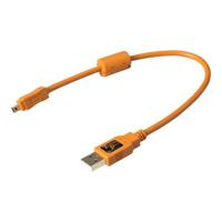 Tether Tools TetherPro USB A to Mini-B 8pin 30cm oranje - thumbnail