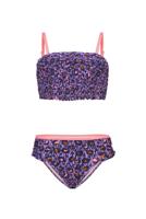 B.Nosy Meisjes bikini smock - Joyful lilac leo AOP