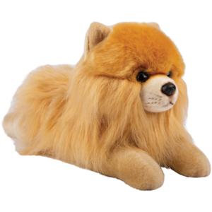 Pluche knuffel dier Pomeranian/dwergkeeshond - 30 cm - blond