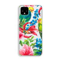 Papegaaien: Pixel 4 XL Transparant Hoesje