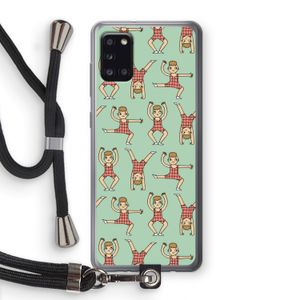 Gymboys: Samsung Galaxy A31 Transparant Hoesje met koord