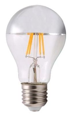 LED E27 FIlament Spiegellamp 6 Watt - 2700K - Dimbaar