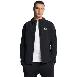 Under Armour Stretch Woven Windbreaker Full-Zip Zwart Wit