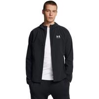 Under Armour Stretch Woven Windbreaker Full-Zip Zwart Wit