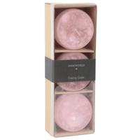 Countryfield drijfkaars bollie roze 7 cm set van 3 | 12 stuks