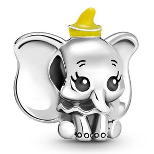 Pandora Disney 799392C01 Bedel Dumbo zilver-emaille geel