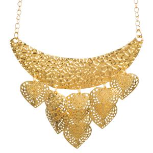Carnaval/verkleed accessoires 1001 nacht/buikdanseres sieraden - ketting ornament - goud - kunststof