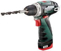 Metabo bs basic accu-boorschroefmachine | 12v | 2x2 ah li-power | lader lc 12 | in kunststof koffer - 600984500