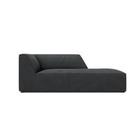 Windsor & Co Sao Chaise Longue Rechts - Ribstof - Zwart