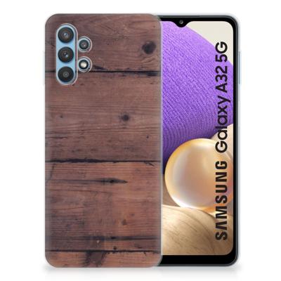 Samsung Galaxy A32 5G | Bumper Hoesje | Old Wood