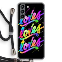 Loves: Samsung Galaxy S21 Transparant Hoesje met koord
