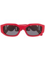 Versace Eyewear lunettes de soleil à monture rectangulaire - Rouge