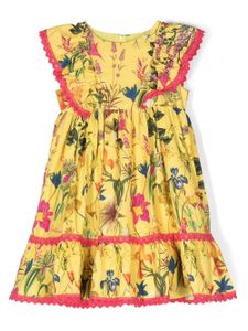 Patachou robe évasée à fleurs - Jaune