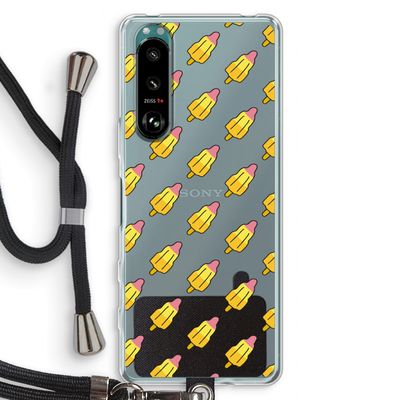 Waterijsjes: Sony Xperia 5 III Transparant Hoesje met koord